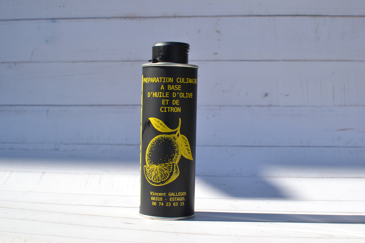 Bidon d'huile d'olive aromatisée au citron GALEA